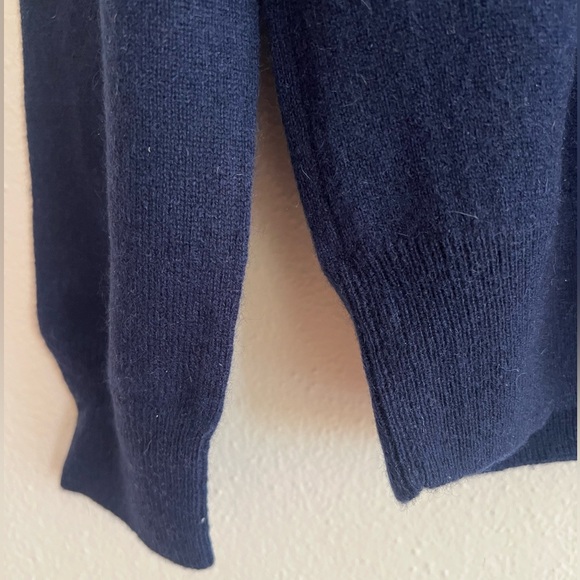 NWT Polo Ralph Lauren Men's 100% Cashmere Dark Blue Crewneck Sweater Size M - Picture 11 of 12